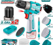Bộ combo máy khoan TDLI16681 không chổi than dùng pin 16V & 11 bàn chải TACB1101