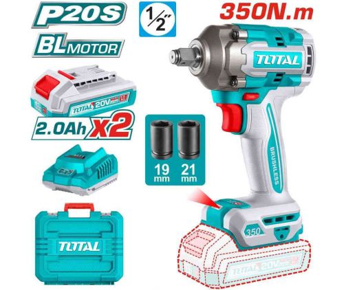 Máy siết buloong không chổi than dùng pin Lithium 20V